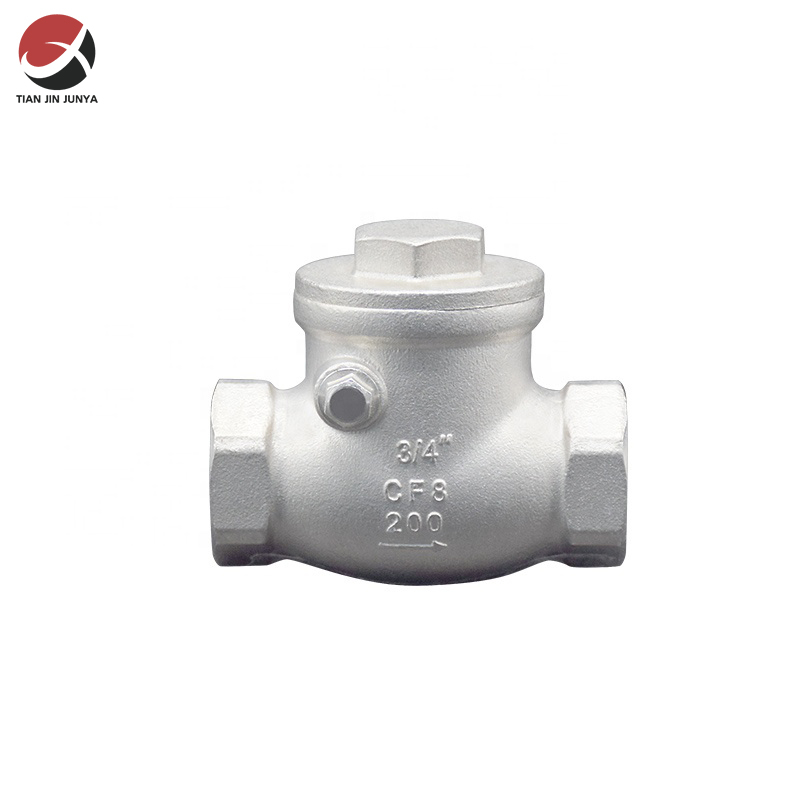 不(bu)鏽鋼内螺(luo)紋卧式單(dan)向止回閥(fa)